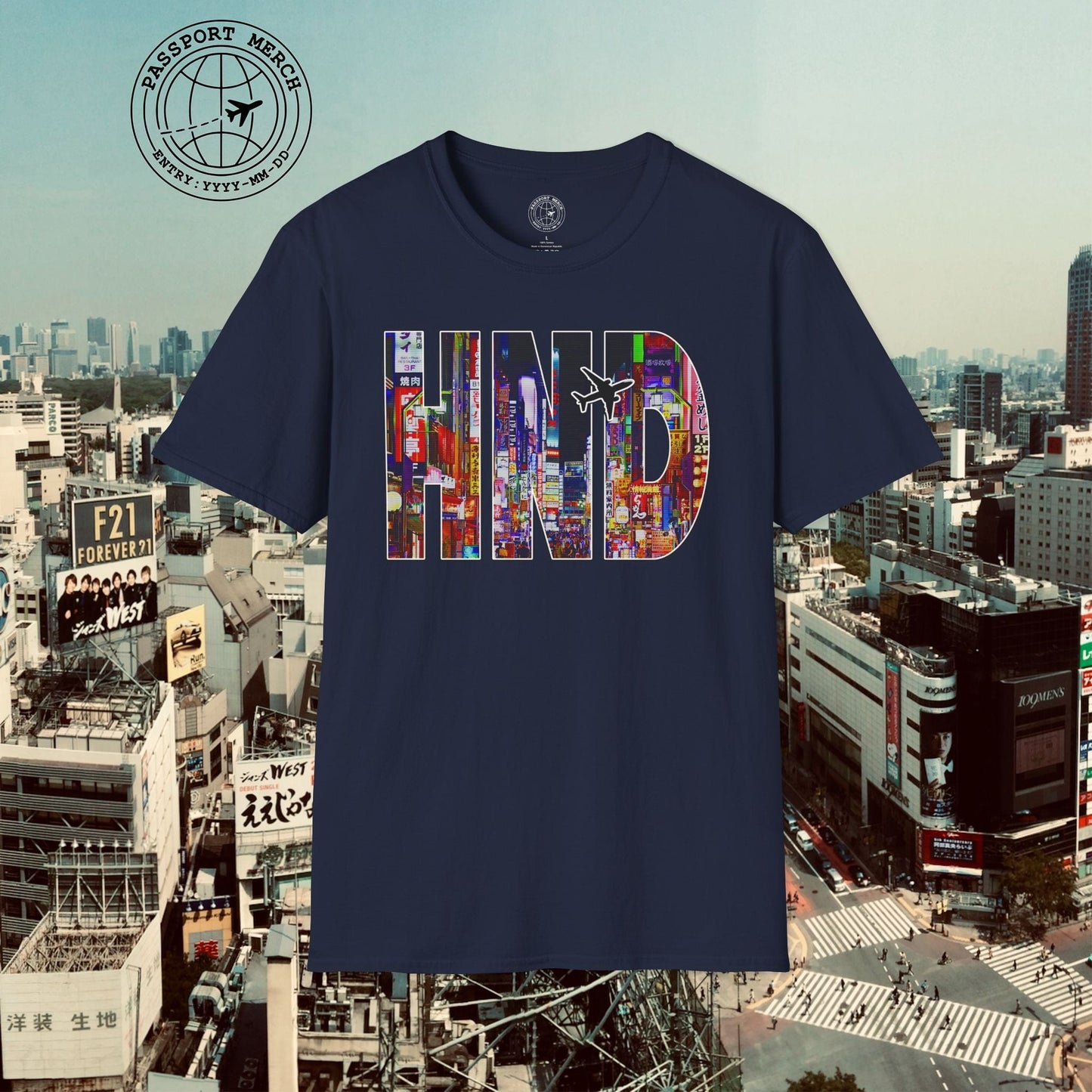 Airport Window Haneda Tokyo Japan HND T-Shirt