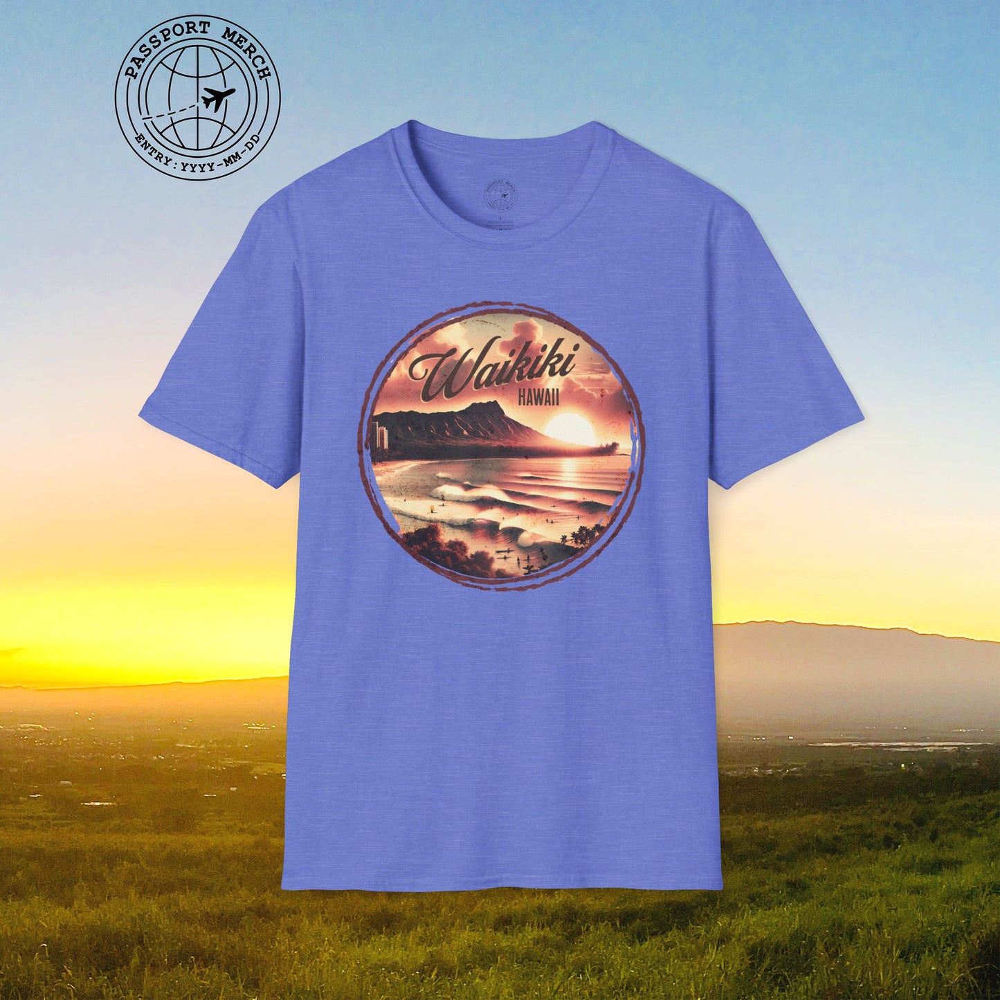 Vintage Nostalgia, Waikiki, Hawaii T-Shirt