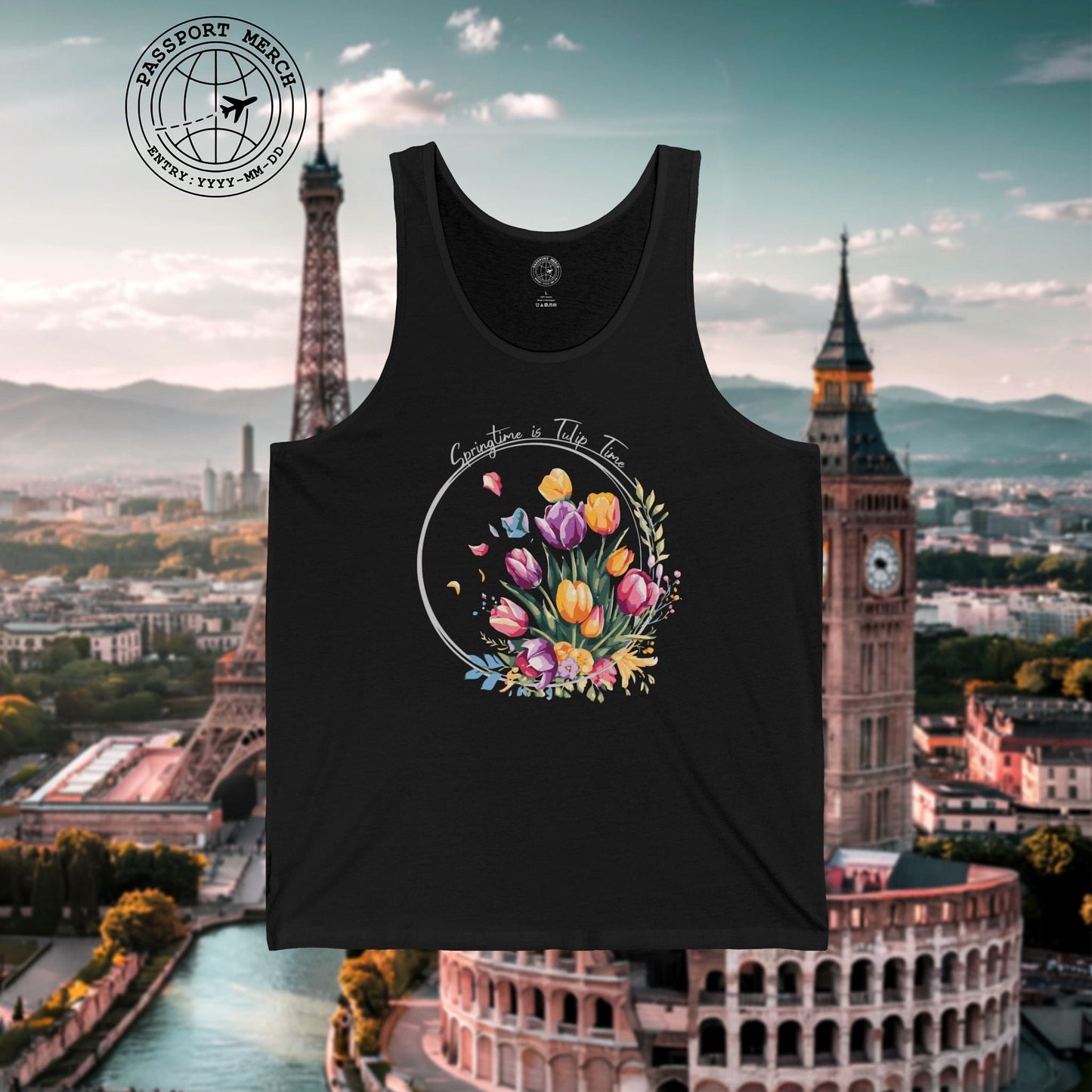 Springtime is Tulip Time in Holland Tank Top