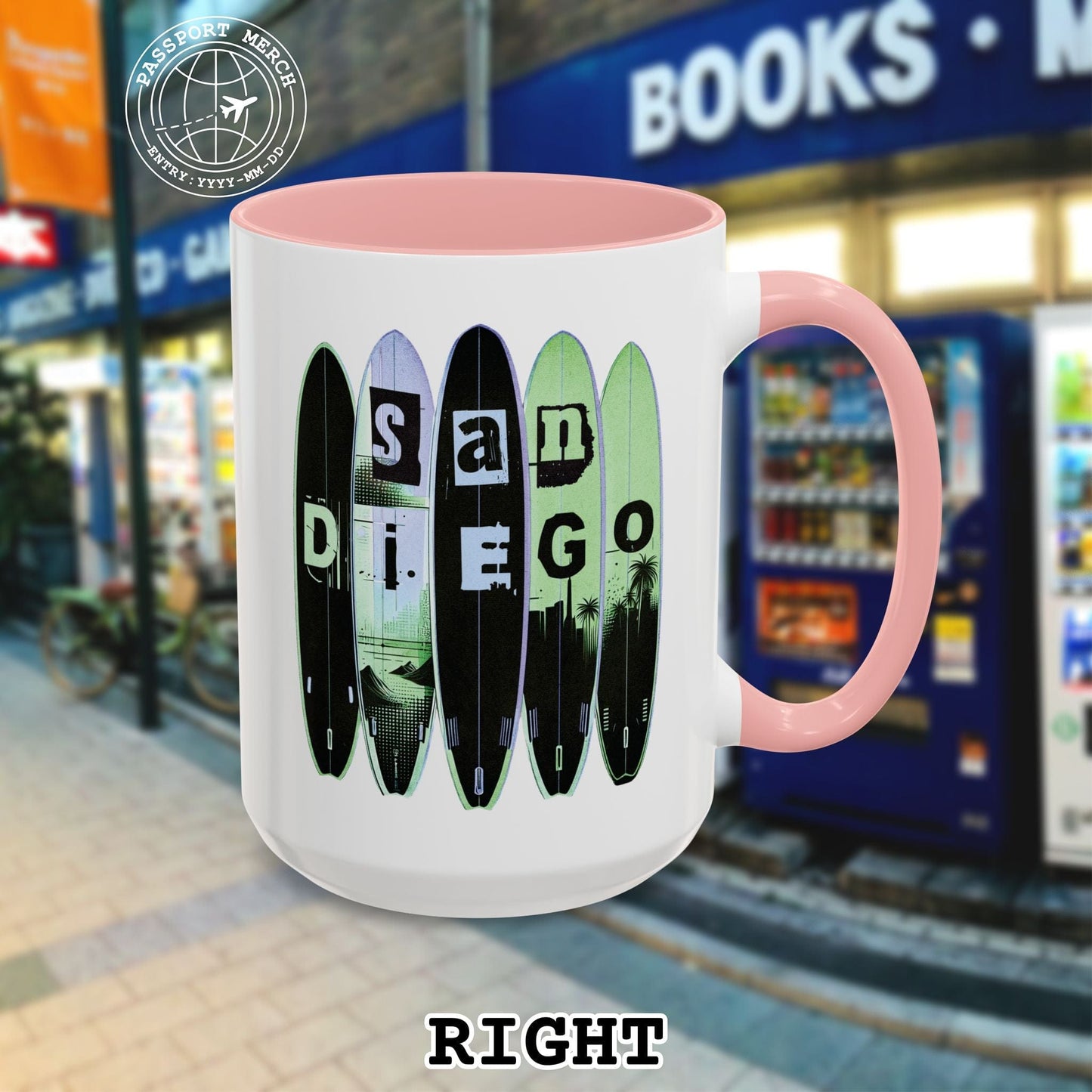 Surfboard Dreams San Diego, California 15oz Mug
