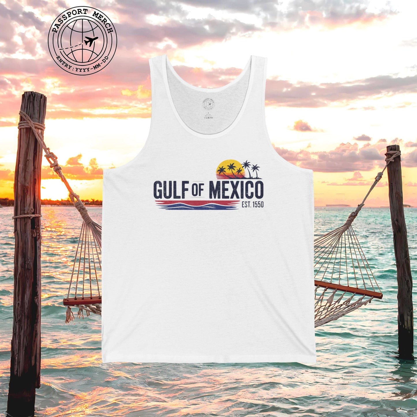 Vintage Retro Gulf of Mexico Tank Top
