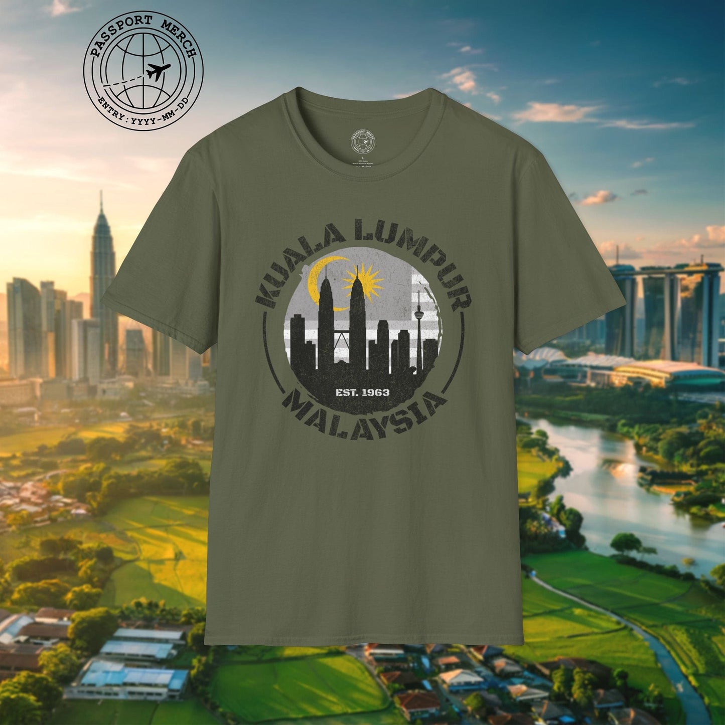 Kuala Lumpur Malaysia, Crescent and Star T-Shirt