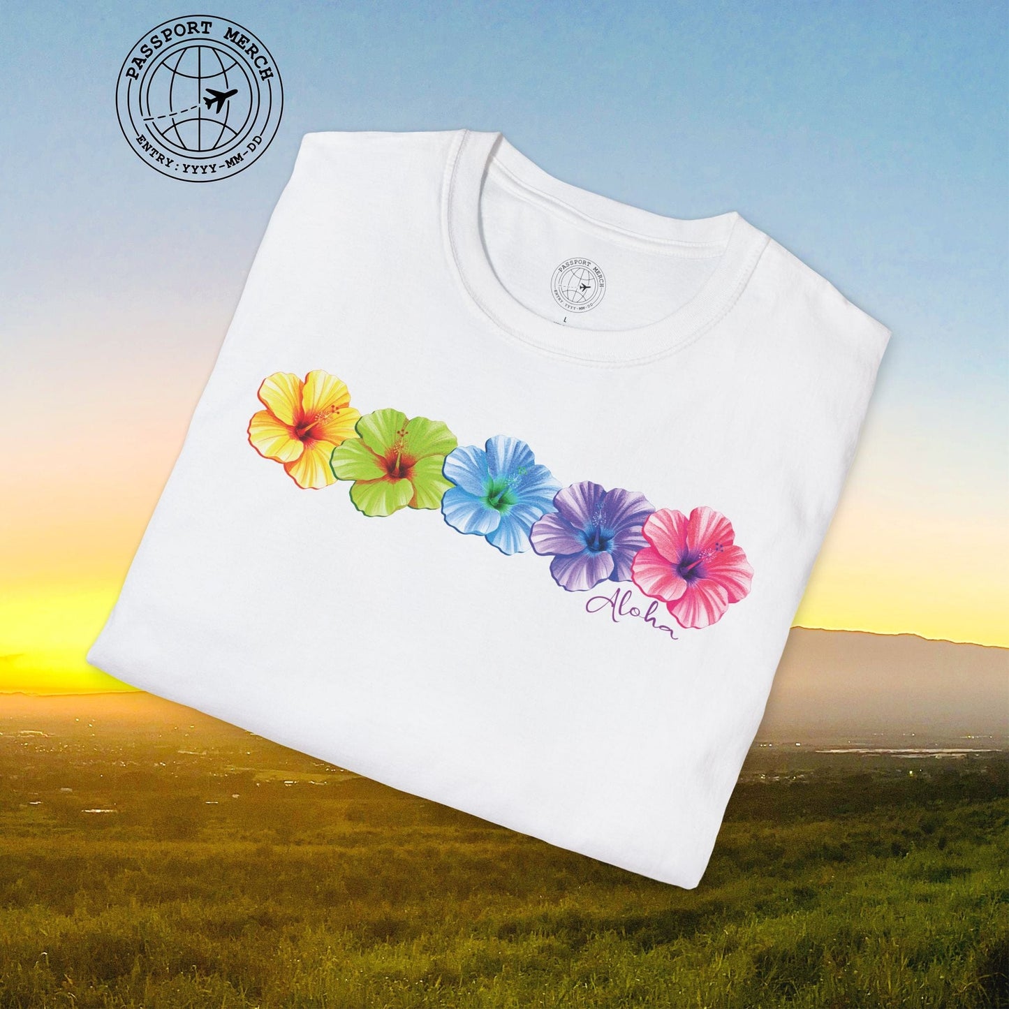 Five Vibrant Hibiscus, Hawaii T-Shirt