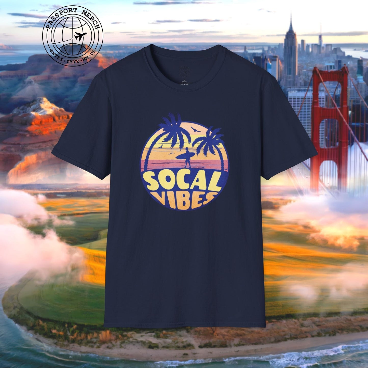 Retro SoCal Vibes, California T-Shirt
