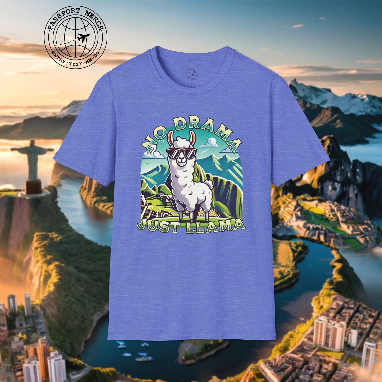 No Drama Just Llama Machu Picchu Peru T-Shirt