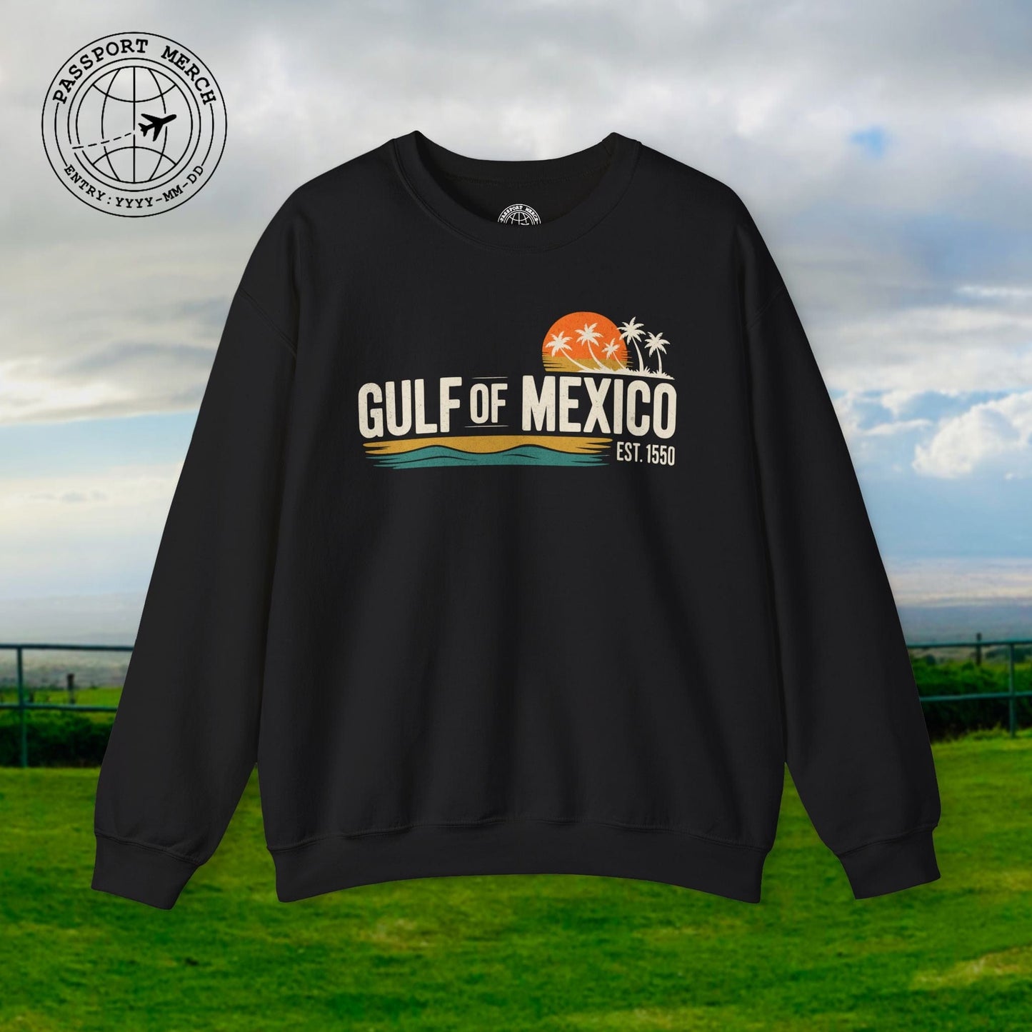 Vintage Retro Gulf of Mexico Crewneck