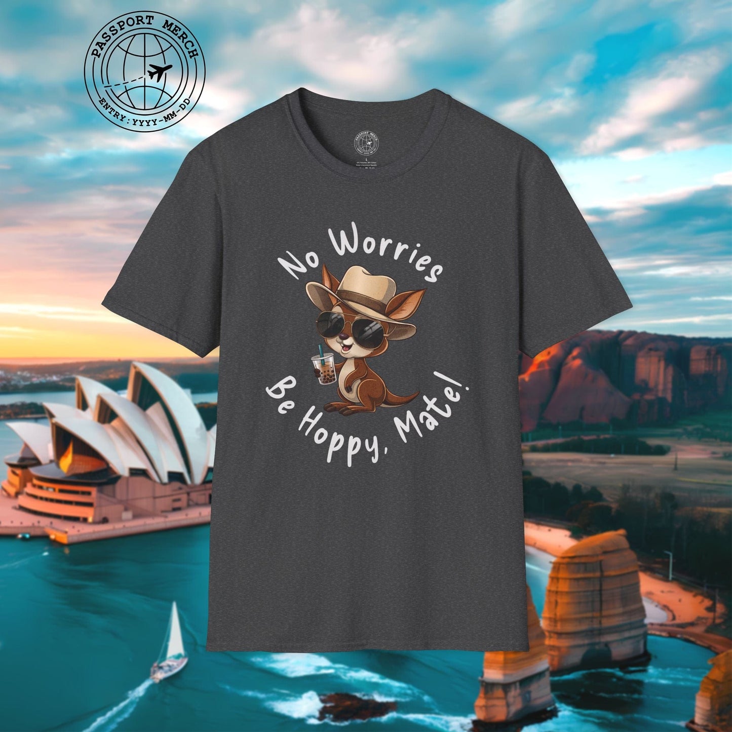 No Worries, Be Hoppy, Mate! Australia T-Shirt