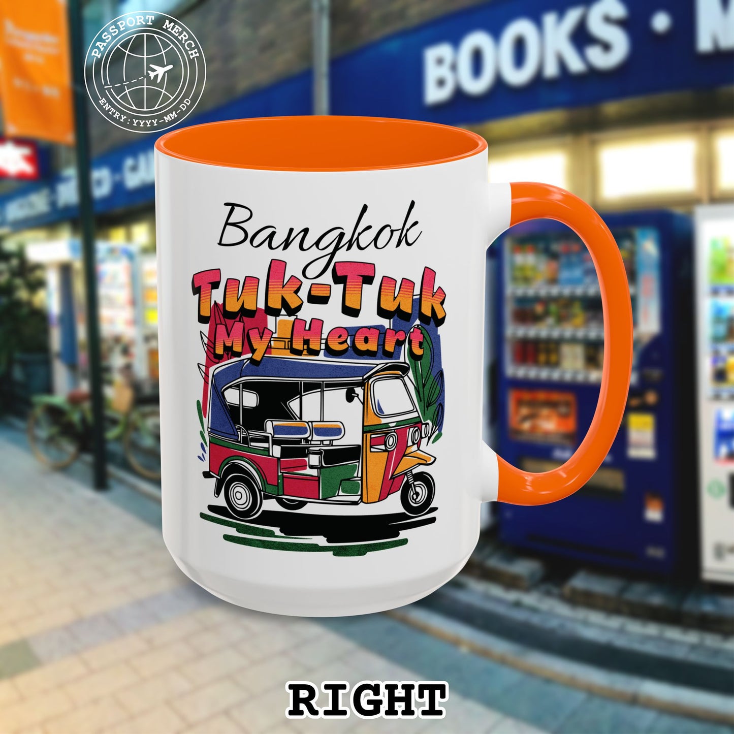 Bangkok Tuk-Tuk My Heart Thailand 15oz Mug