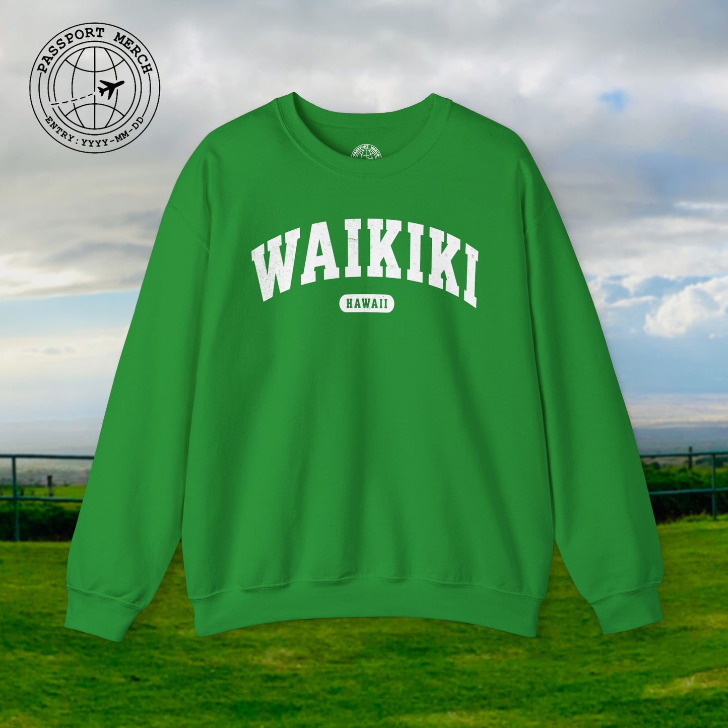 Classic Athletic (Bucket List Edition), Waikiki, Hawaii Crewneck