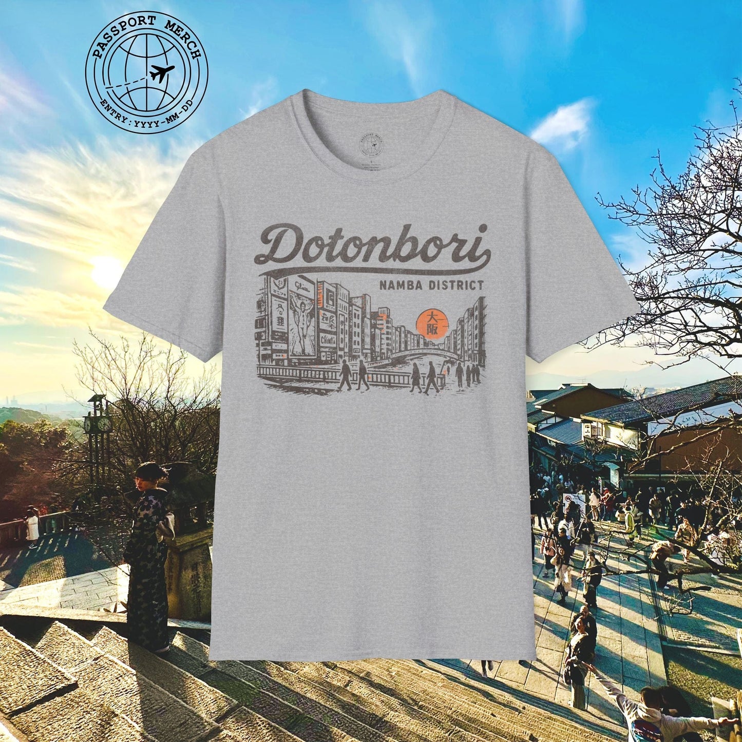 Dotonbori Osaka Japan (Vintage Urban) T-Shirt