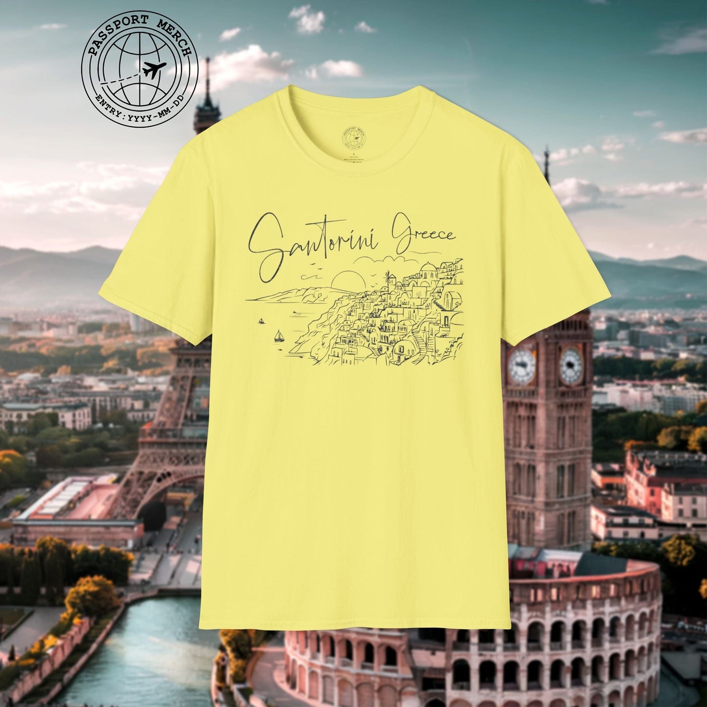Santorini Dreaming Greece T-Shirt