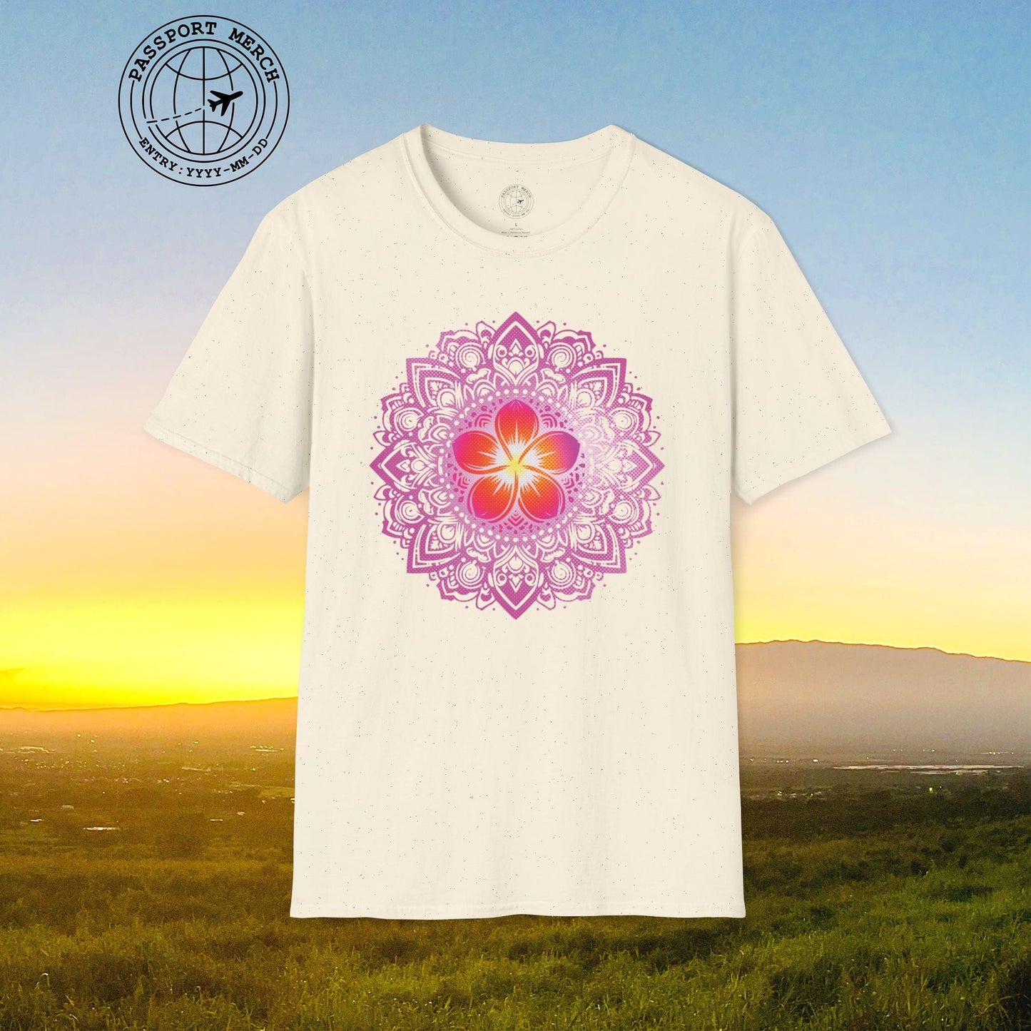 Hawaiian Plumeria Mandala T-Shirt