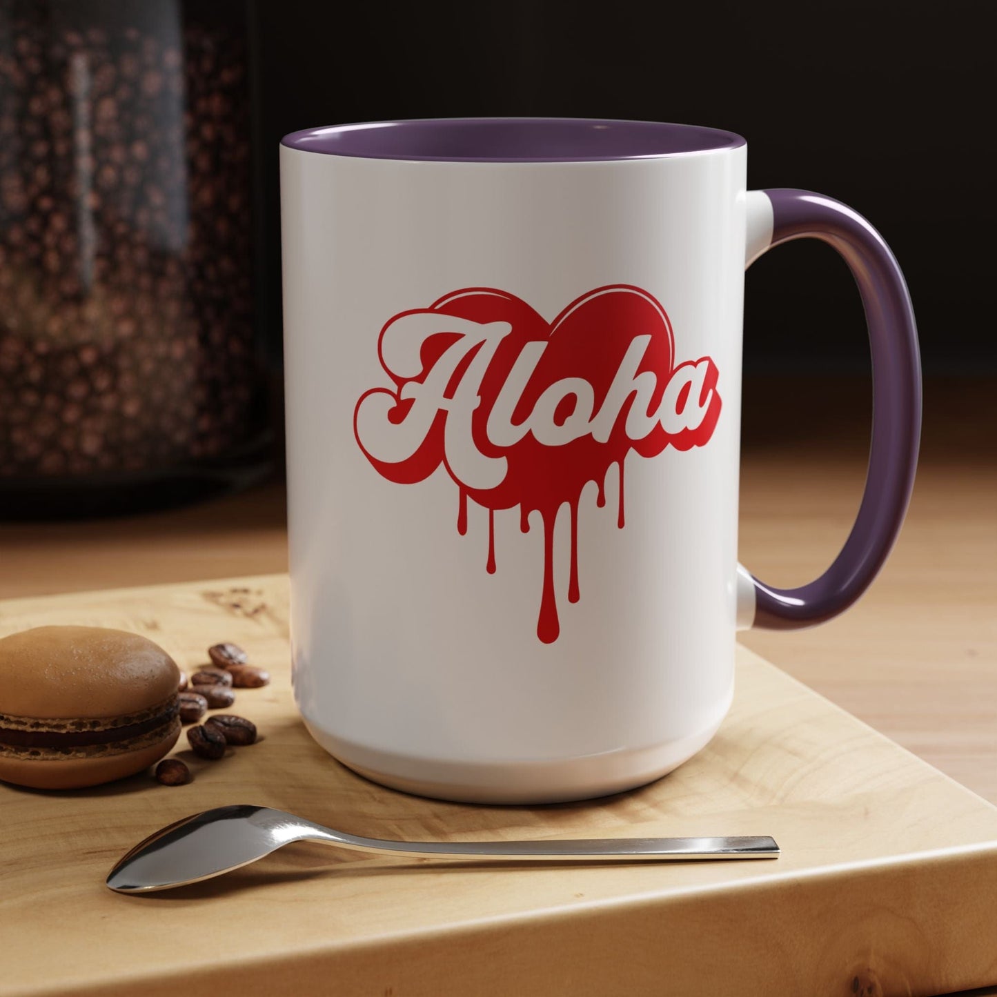 Aloha Melting Heart, Hawaii 15oz Mug