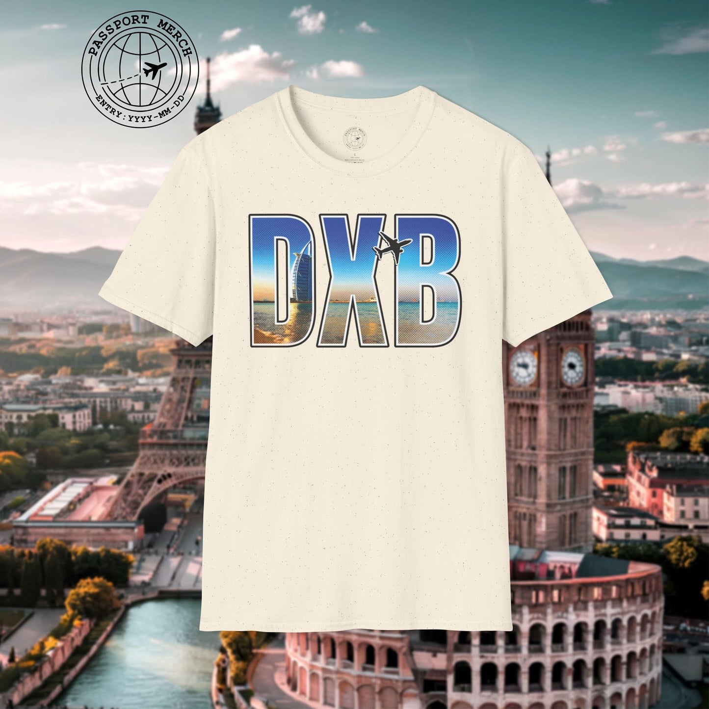 Airport Window Dubai United Arab Emirates DXB T-Shirt