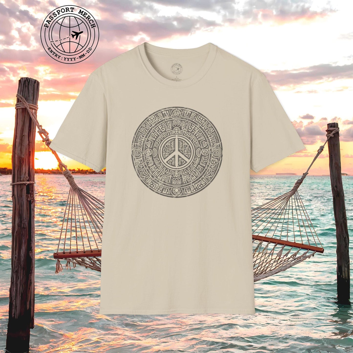 Aztec Peace Calendar Mexico T-Shirt