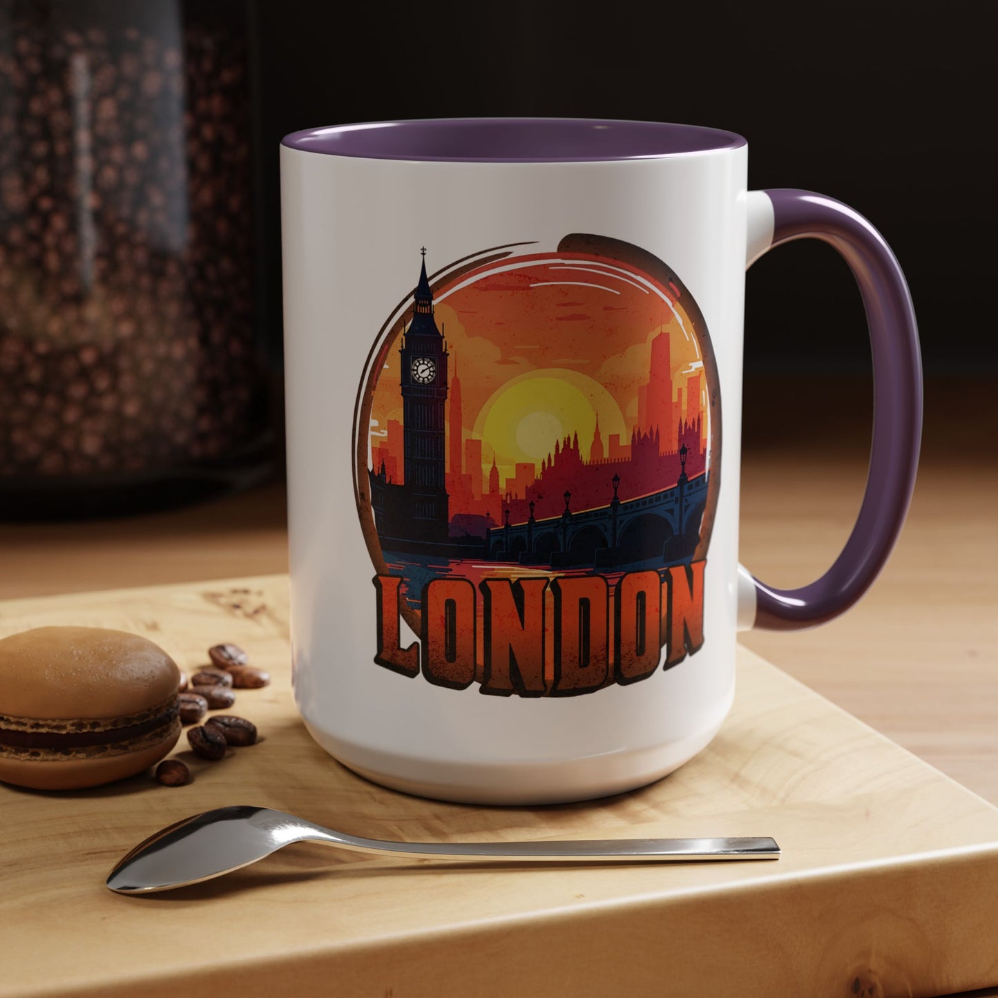 Vintage Big Ben Sunset, London, England 15oz Mug