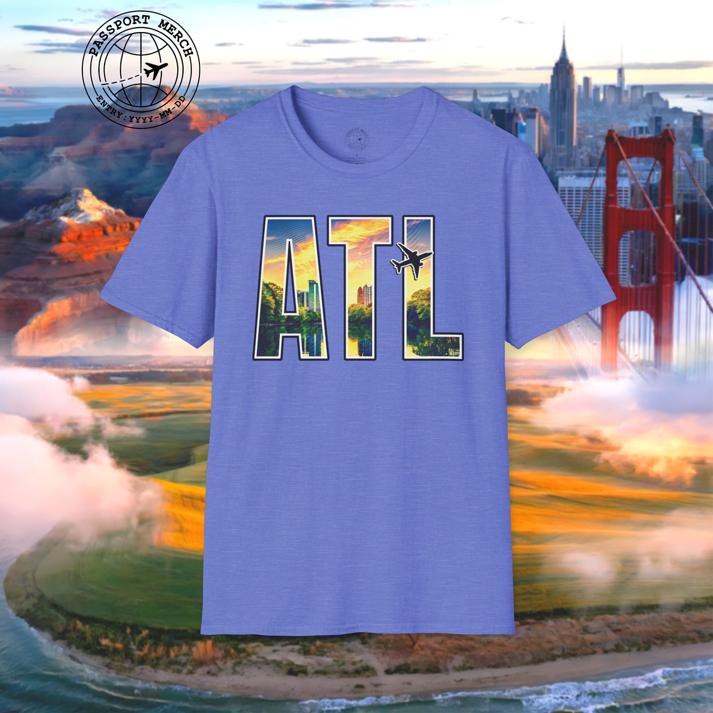 Airport Window Atlanta Georgia ATL T-Shirt