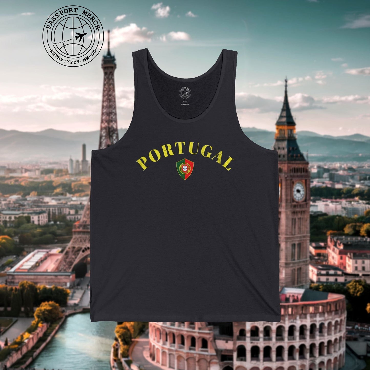 Portugal Coat of Arms Flag Shield Tank Top