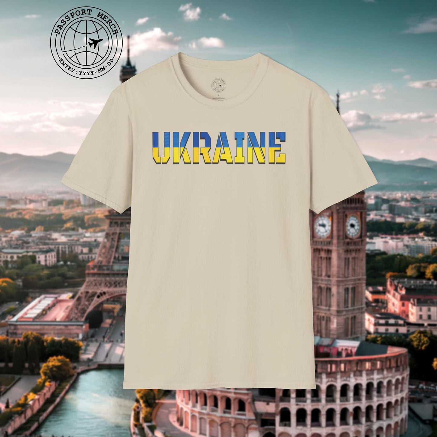 Ukraine Text Flag T-Shirt