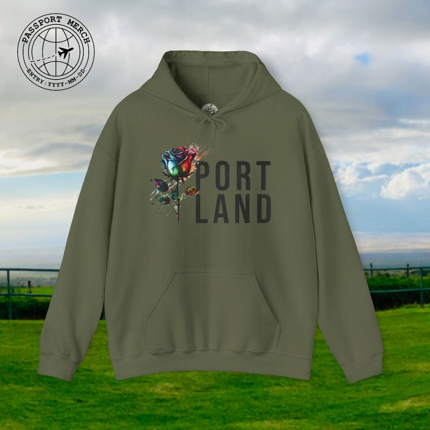Portland Rose, Oregon Hoodie