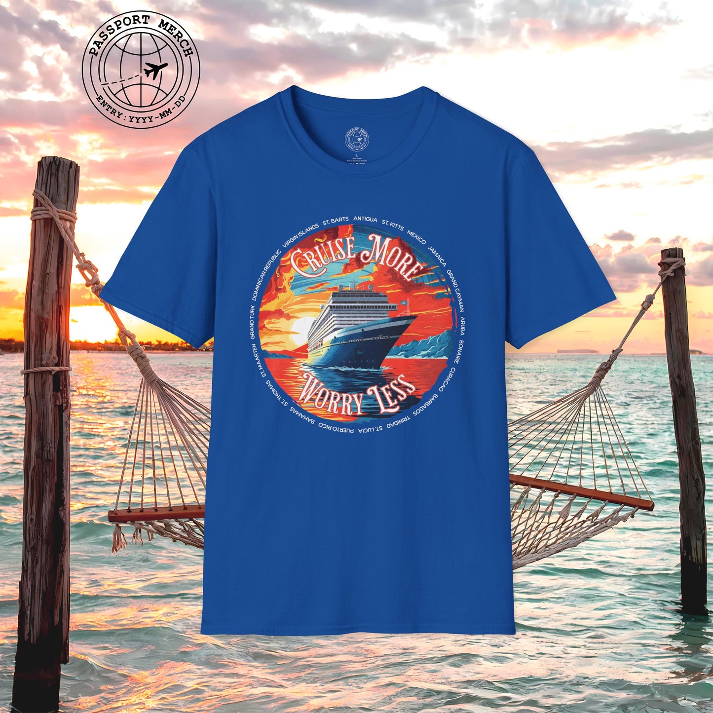 Cruise More Worry Less Caribbean T-Shirt