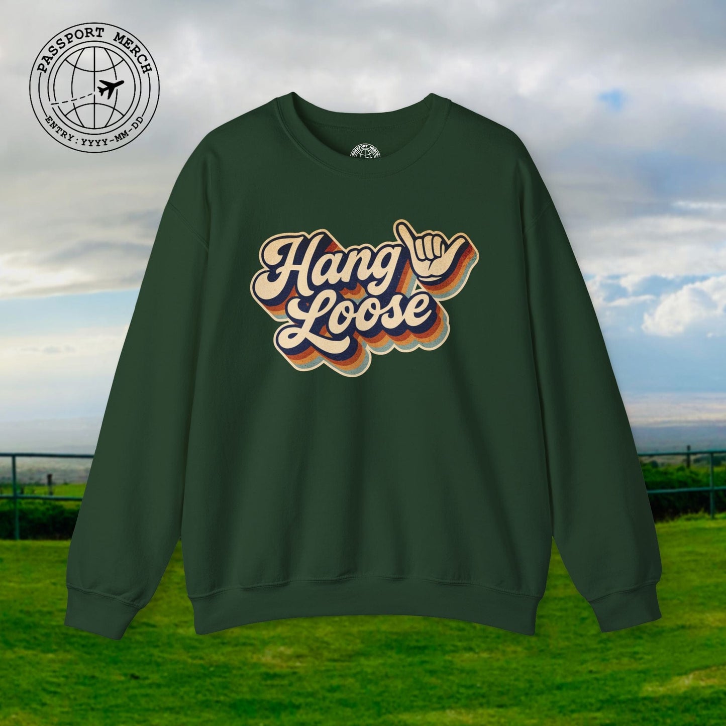 Classic 70s, Hang Loose, Hawaii Crewneck