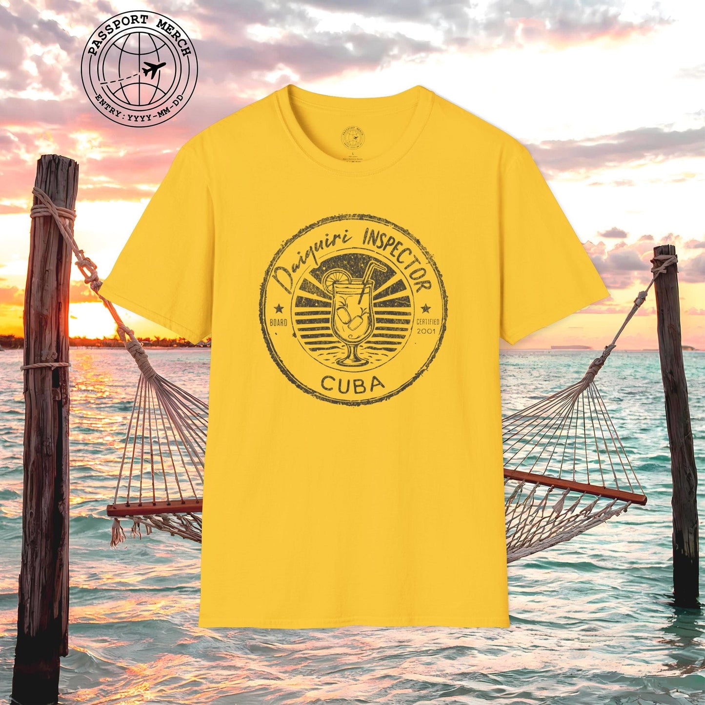 Board Certified Daiquiri Inspector, Cuba T-Shirt