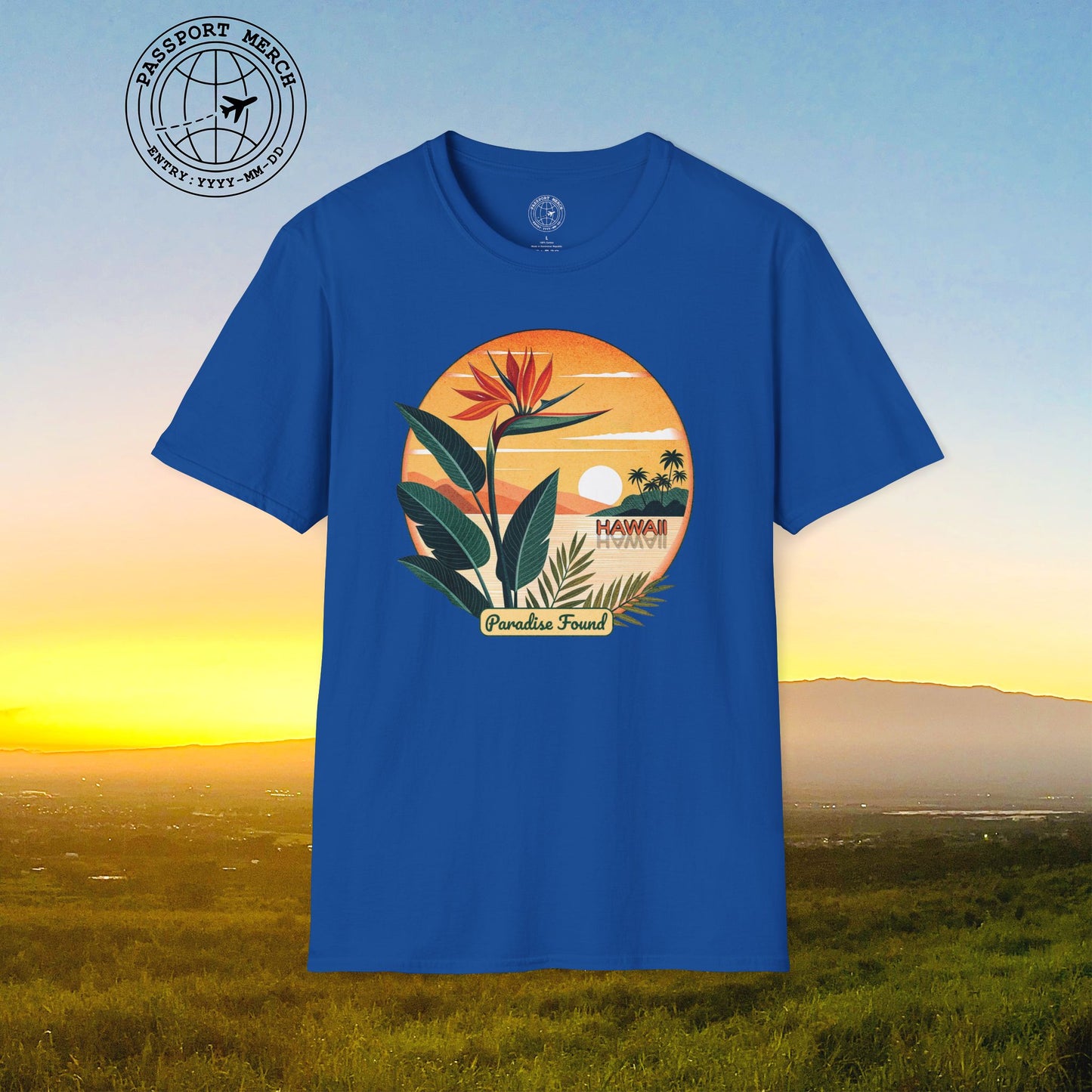 Retro (Bird of) Paradise Found, Hawaii T-Shirt
