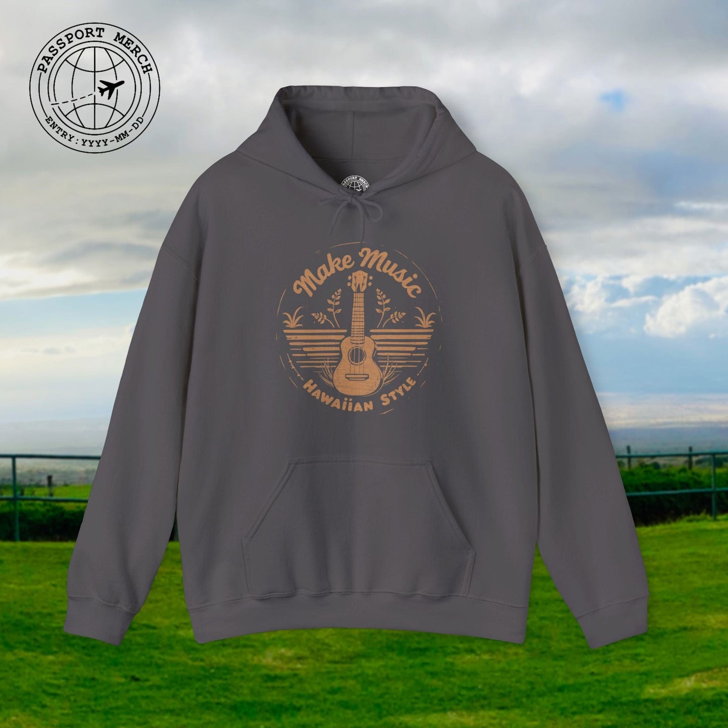 Make Music Hawaiian Style Hoodie