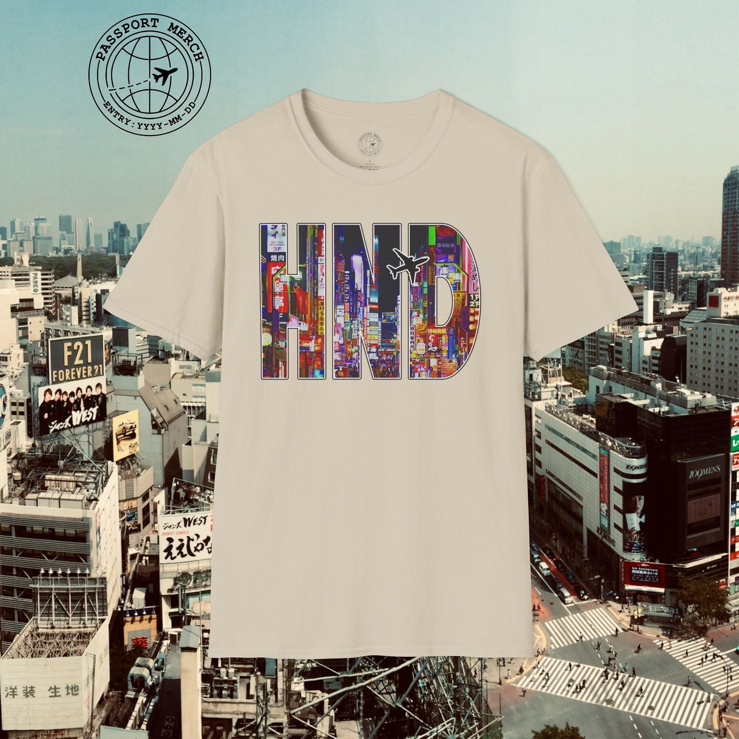 Airport Window Haneda Tokyo Japan HND T-Shirt
