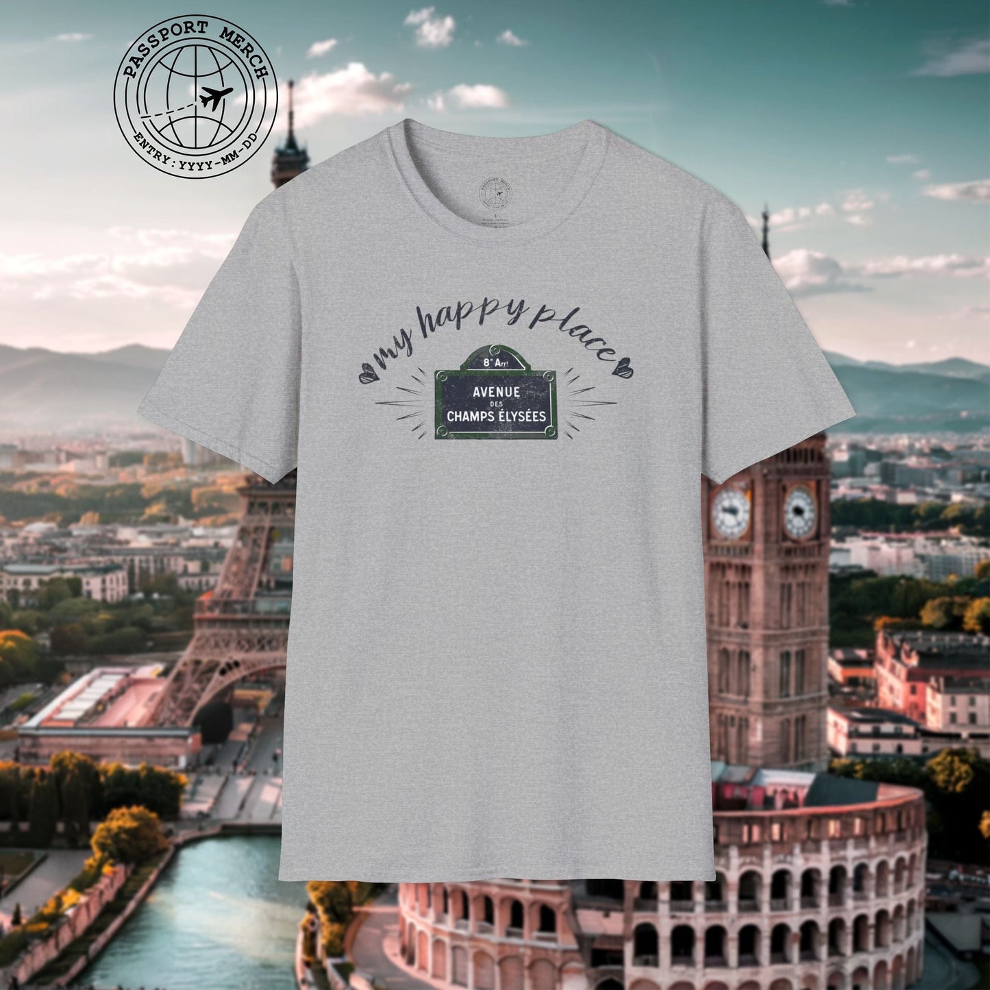 Signs of Wanderlust, Avenue des Champs-Élysées, Paris, France T-Shirt