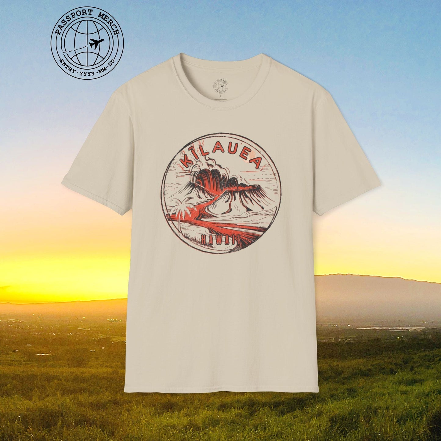Vintage Kilauea Eruption, Hawaii T-Shirt