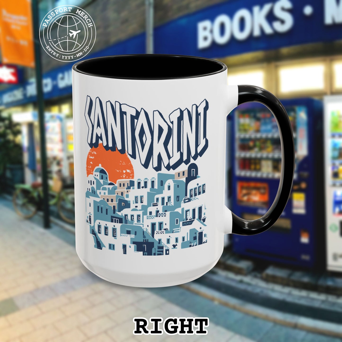 Santorini Shadows, Greece 15oz Mug
