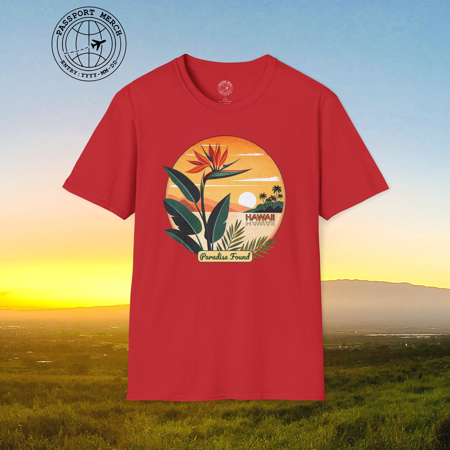 Retro (Bird of) Paradise Found, Hawaii T-Shirt