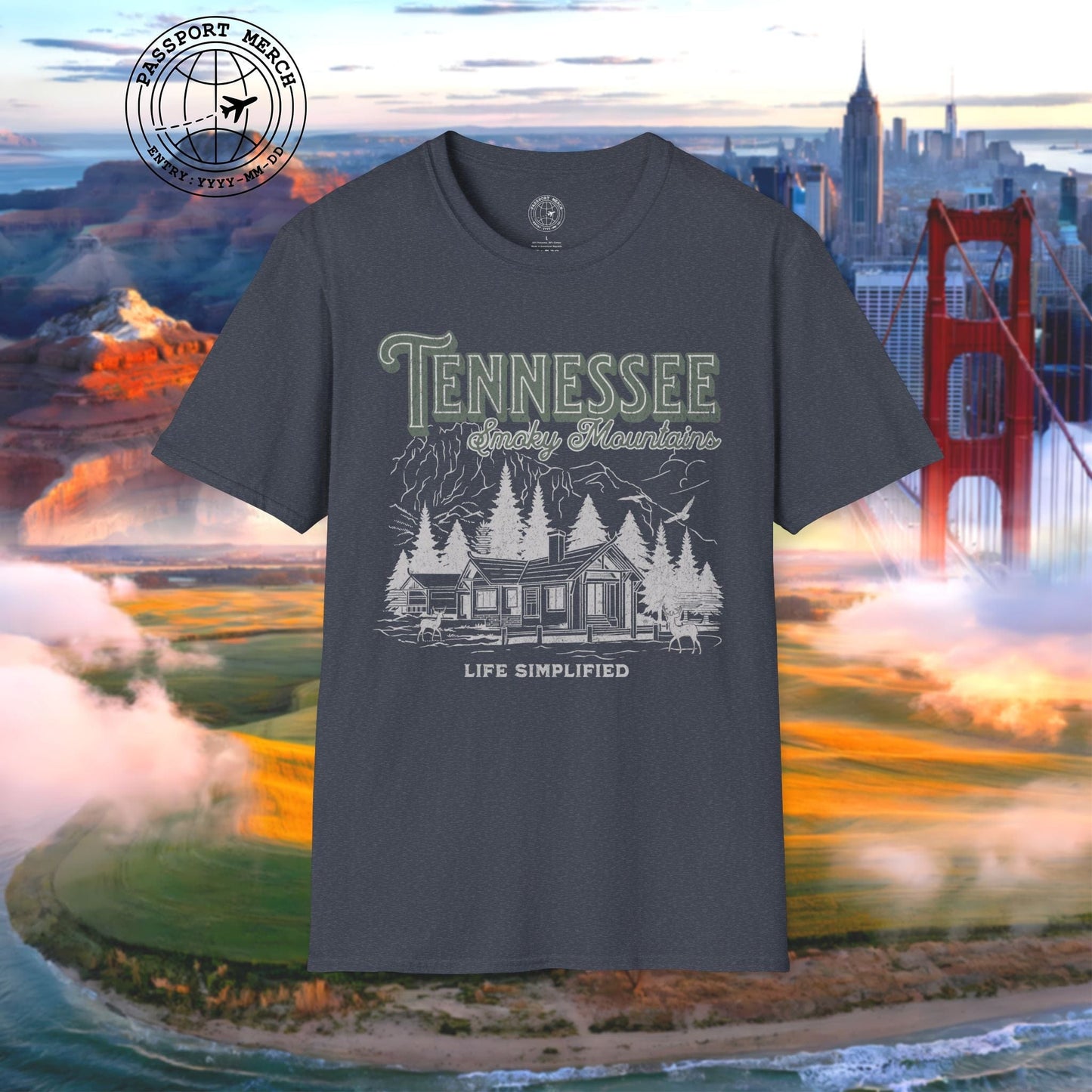 Life Simplified, Smoky Mountains Tennessee T-Shirt