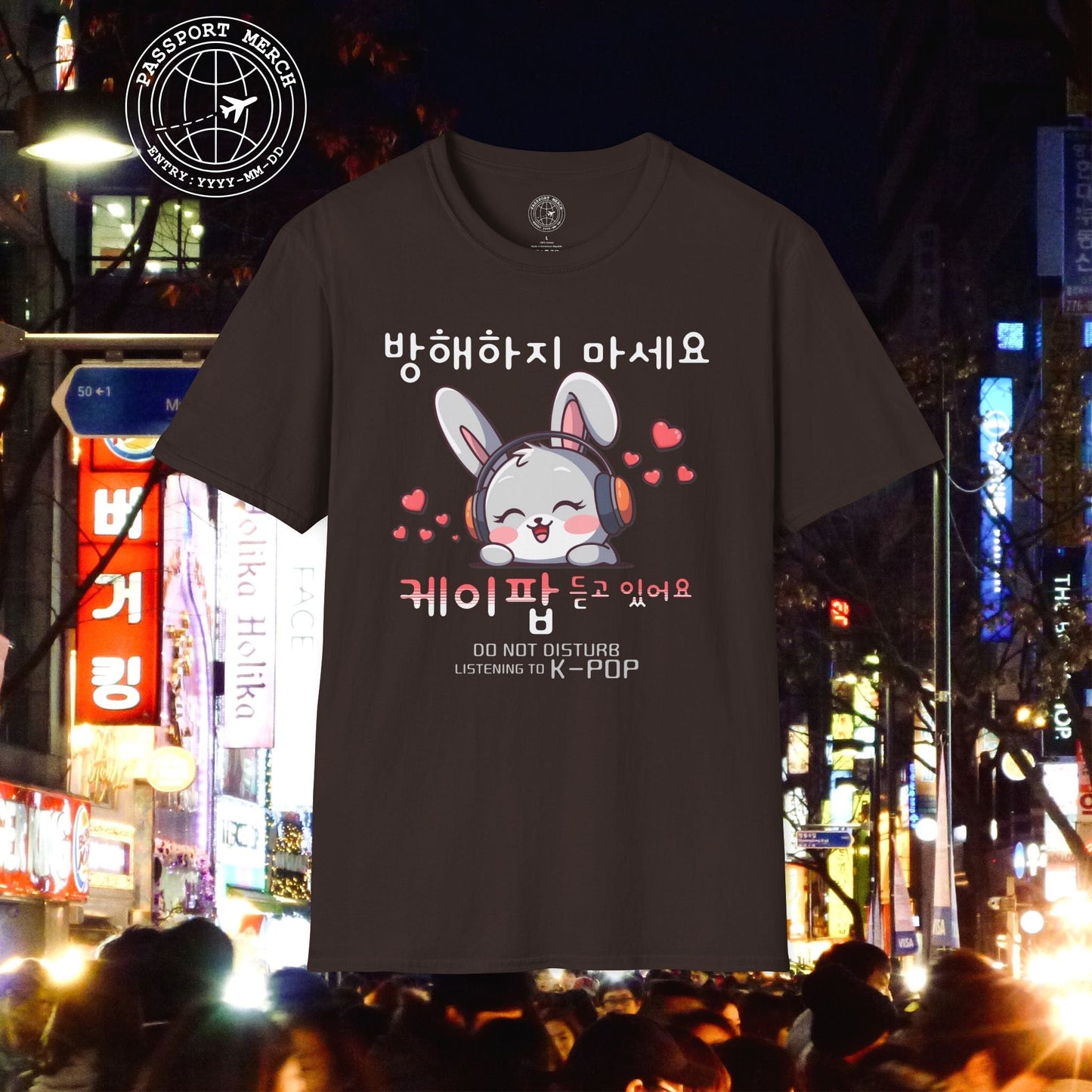 Do Not Disturb, Listening to K-Pop Korea T-Shirt