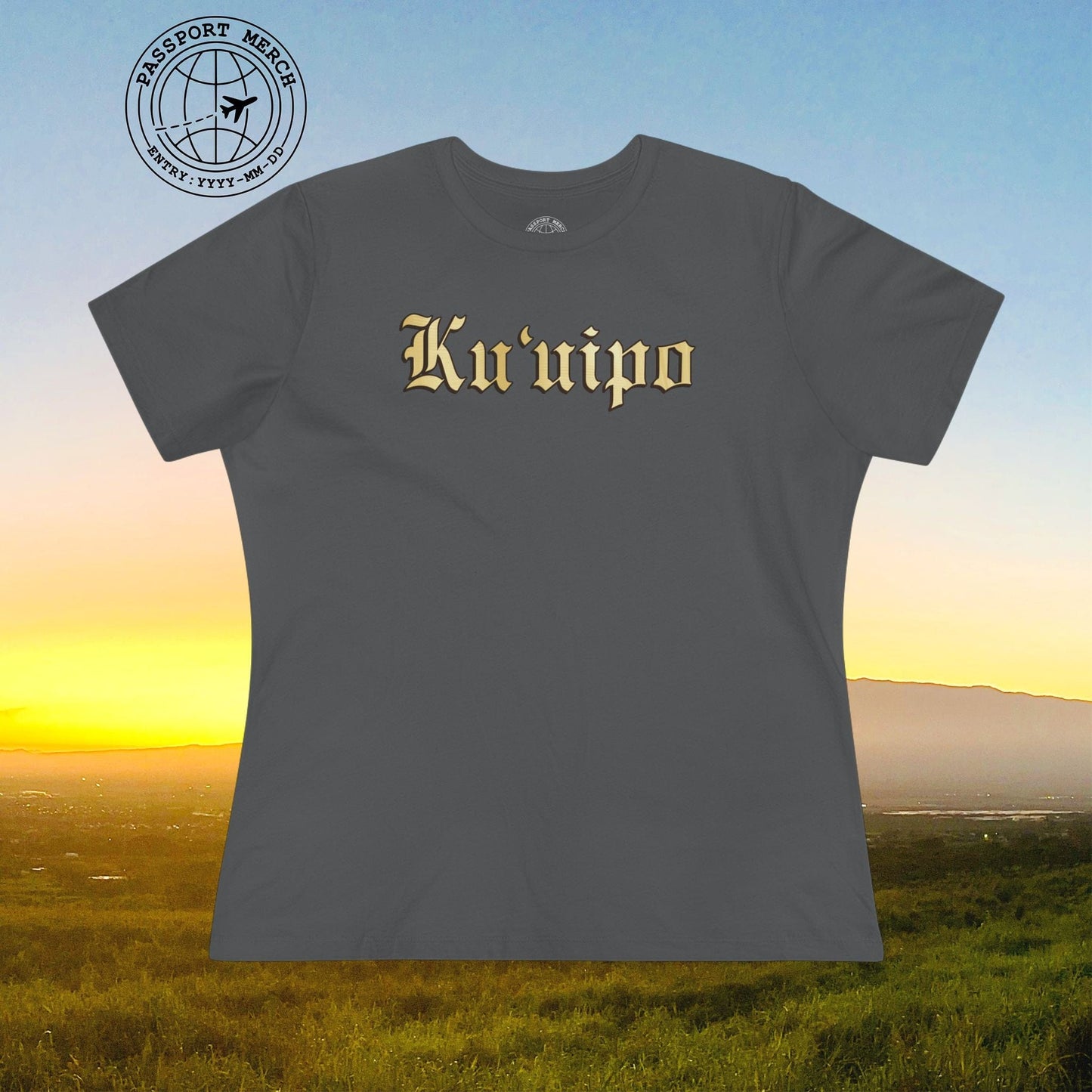 24-Karat Gold Ku'uipo (Hawaiian Jewelry Style), Womens Fit T-Shirt