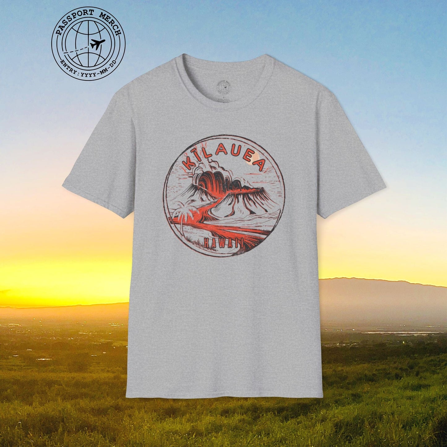 Vintage Kilauea Eruption, Hawaii T-Shirt