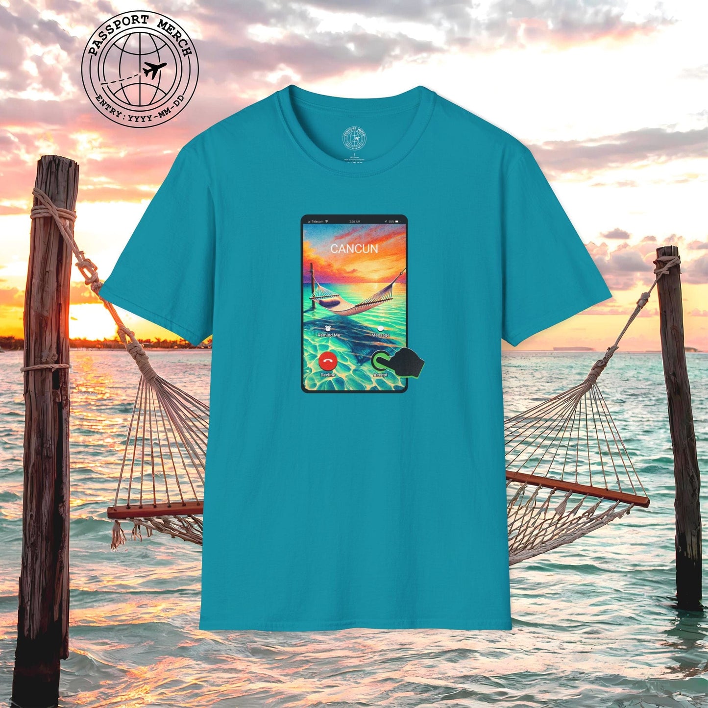 Cancun is calling. Accept. Mexico T-Shirt