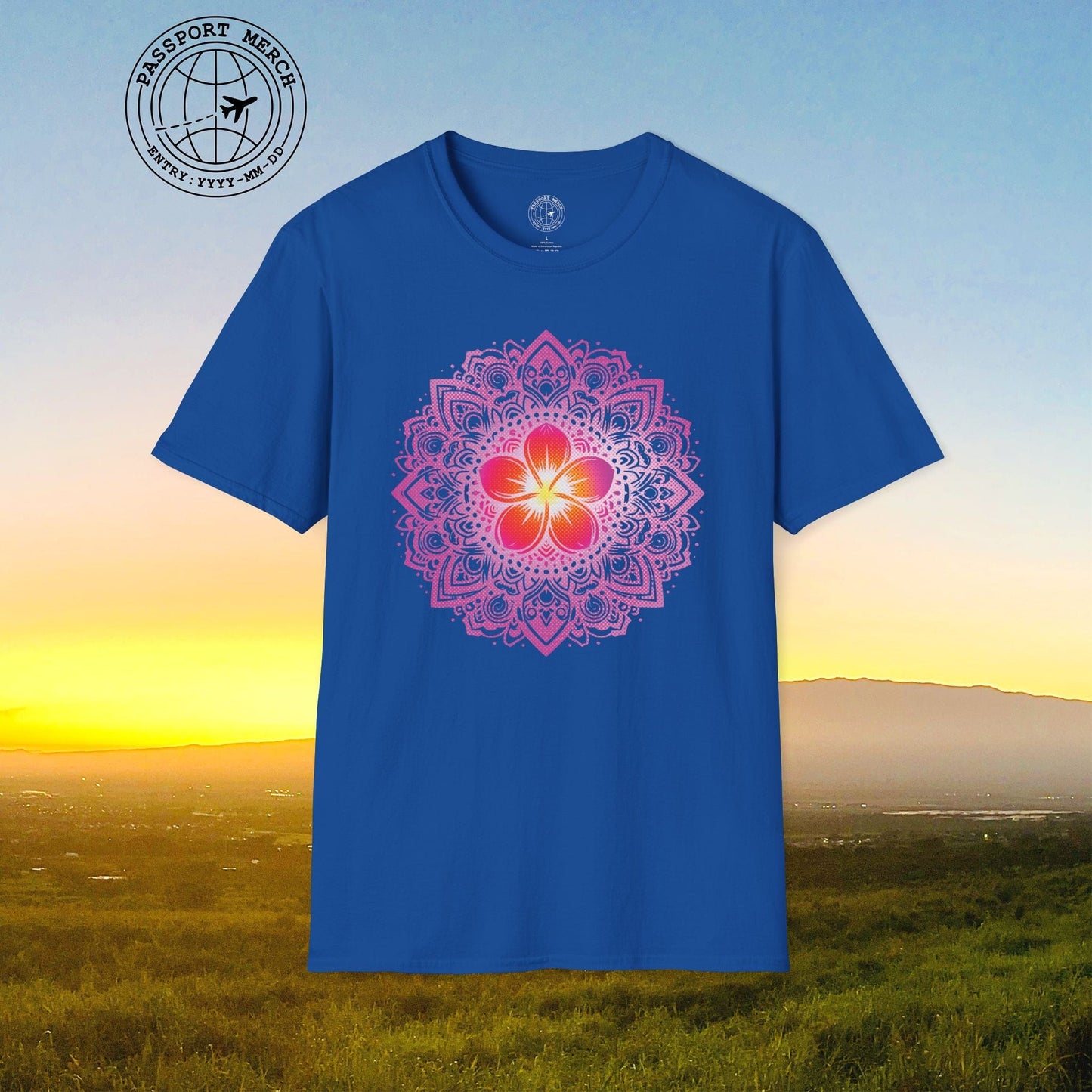 Hawaiian Plumeria Mandala T-Shirt