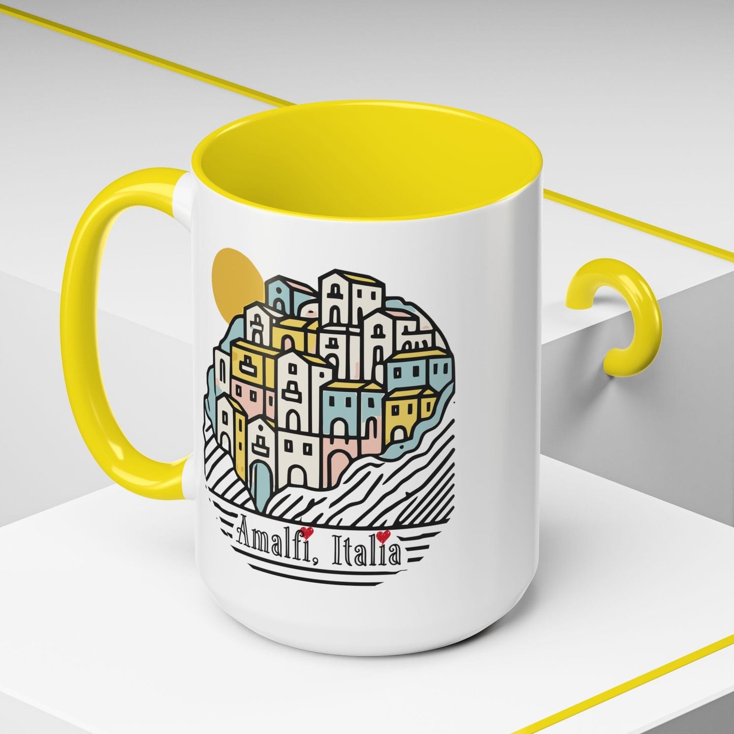 Hearts for Amalfi, Italy 15oz Mug