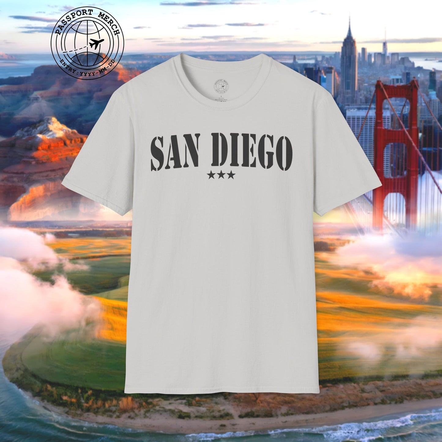Classic Military, San Diego, California T-Shirt