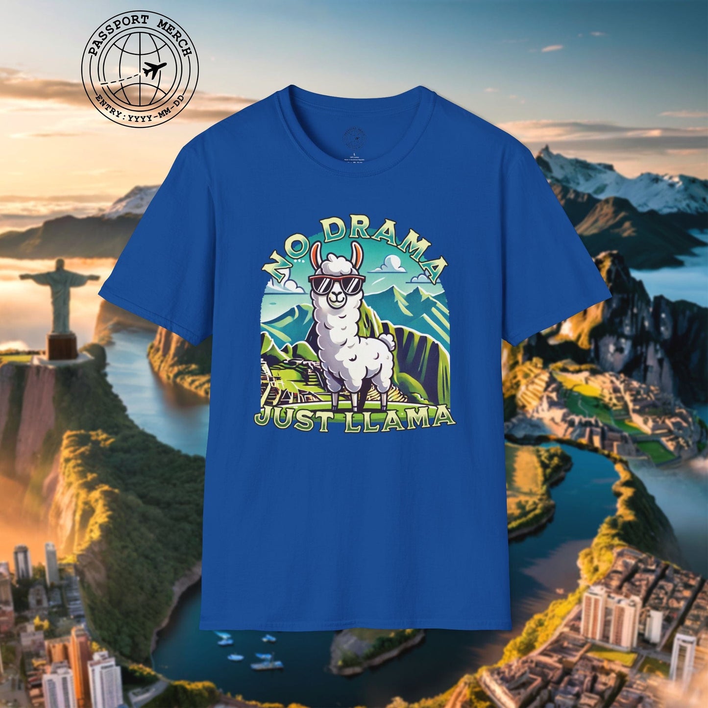 No Drama Just Llama Machu Picchu Peru T-Shirt
