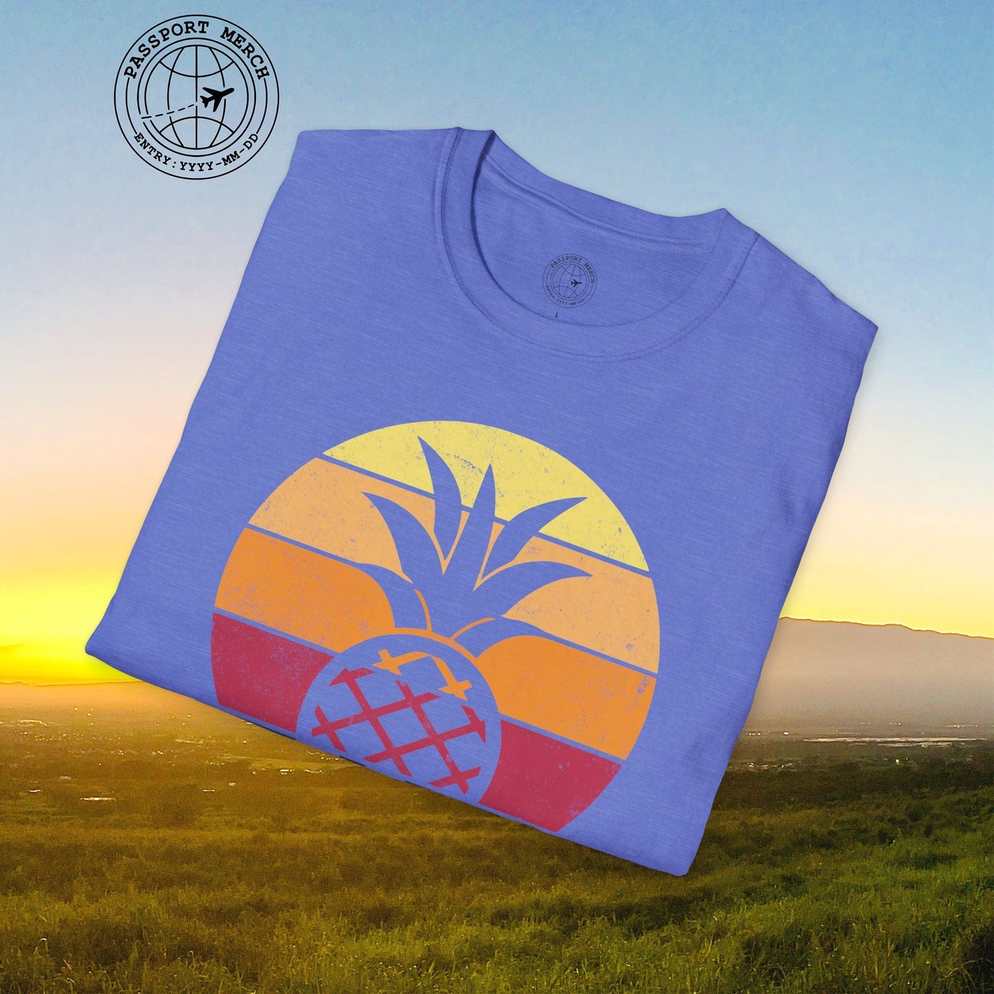 Retro Sun Hawaiian Pineapple T-Shirt