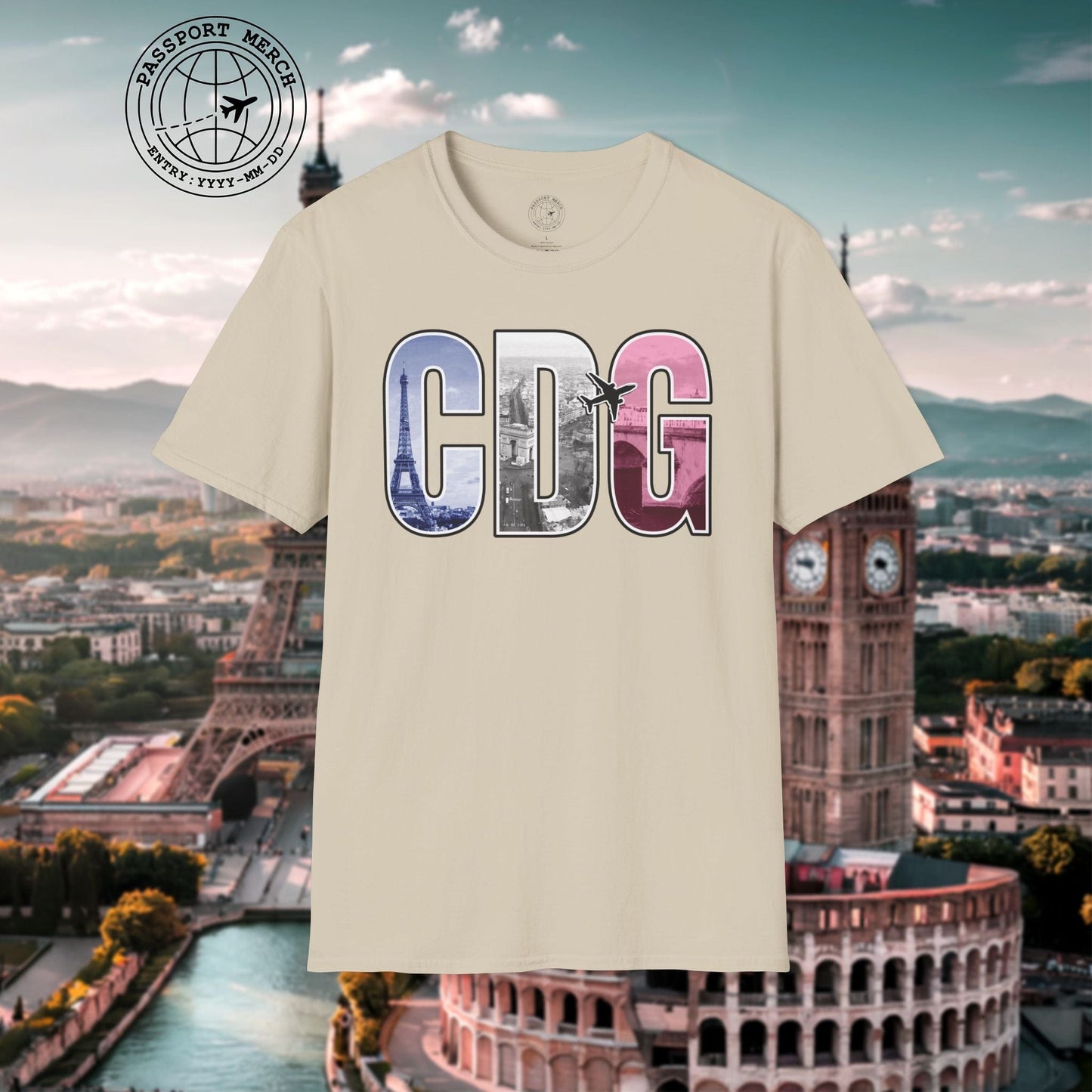 Airport Window Paris France CDG T-Shirt