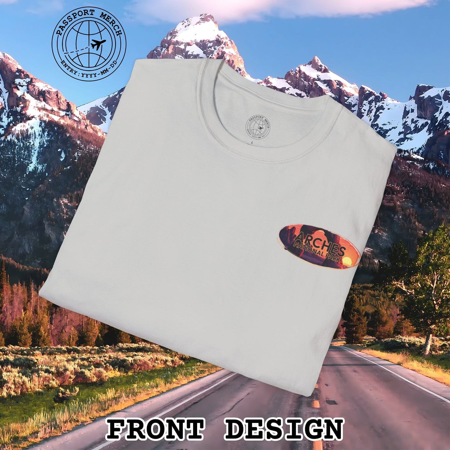 Arches National Park, Utah, Back Print T-Shirt