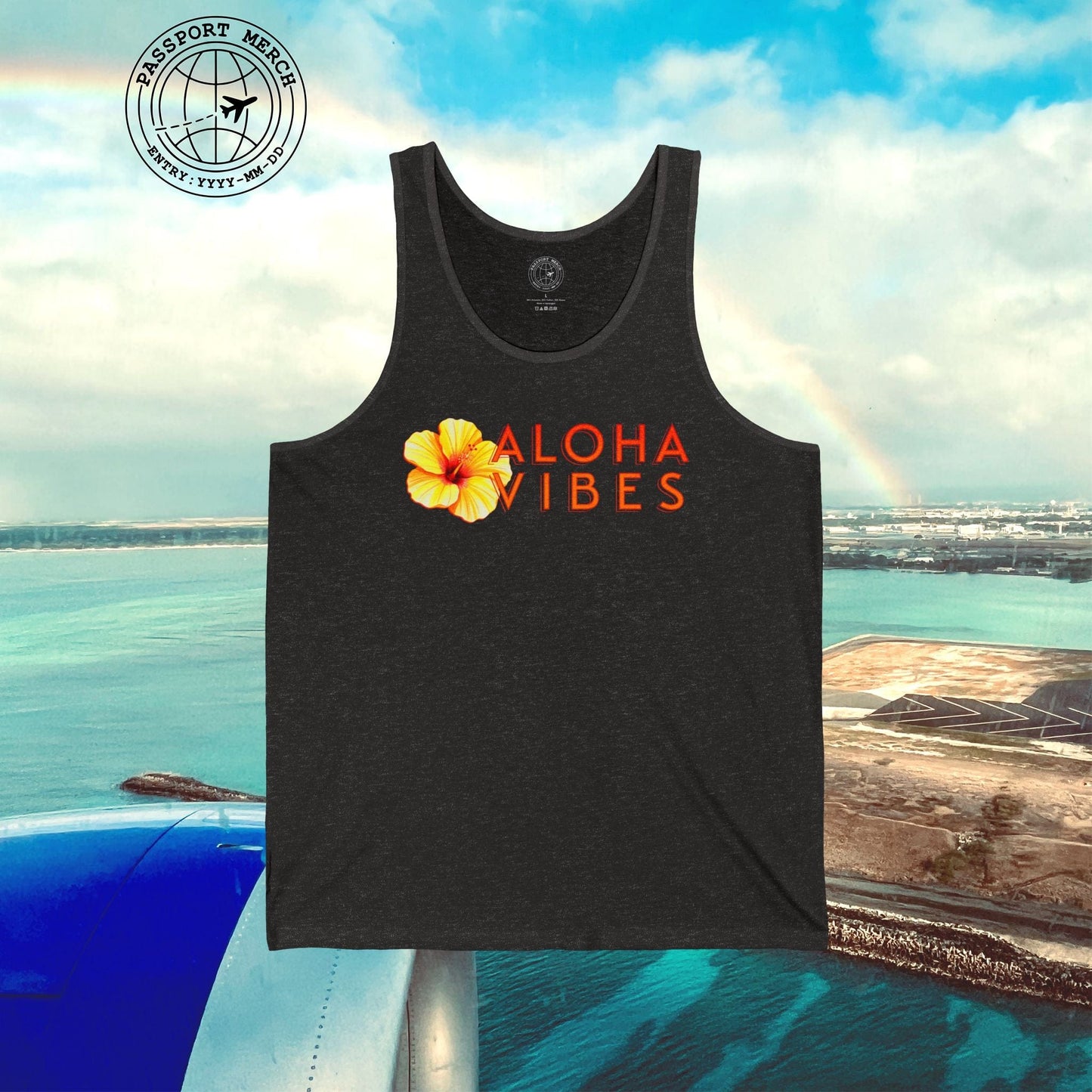 Sun-Kissed Hibiscus Aloha Vibes, Hawaii Tank Top