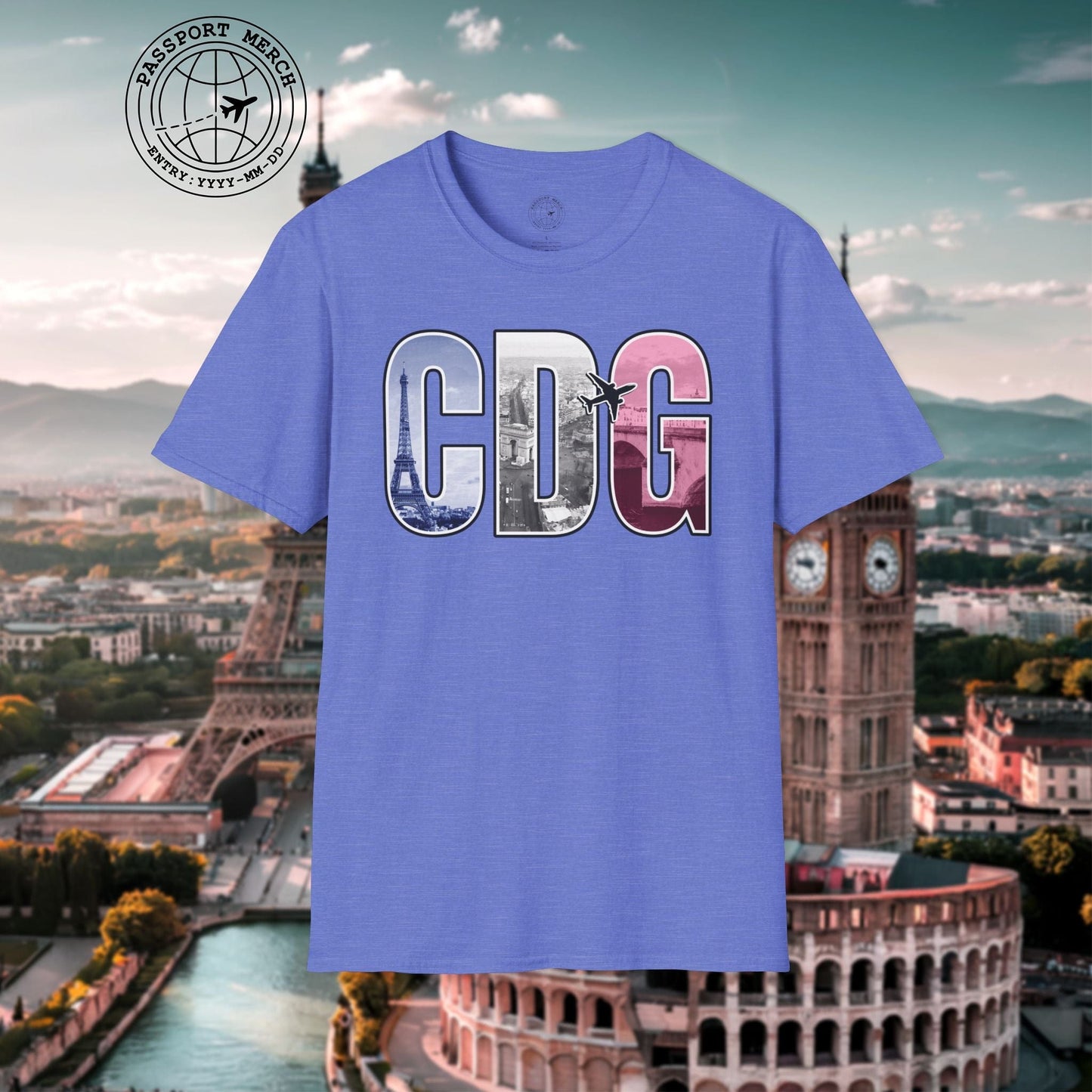Airport Window Paris France CDG T-Shirt