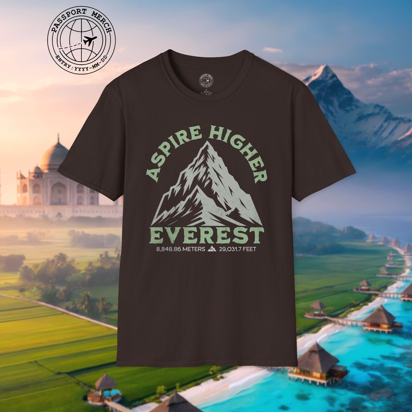 Aspire Higher, Everest Nepal-Tibet T-Shirt