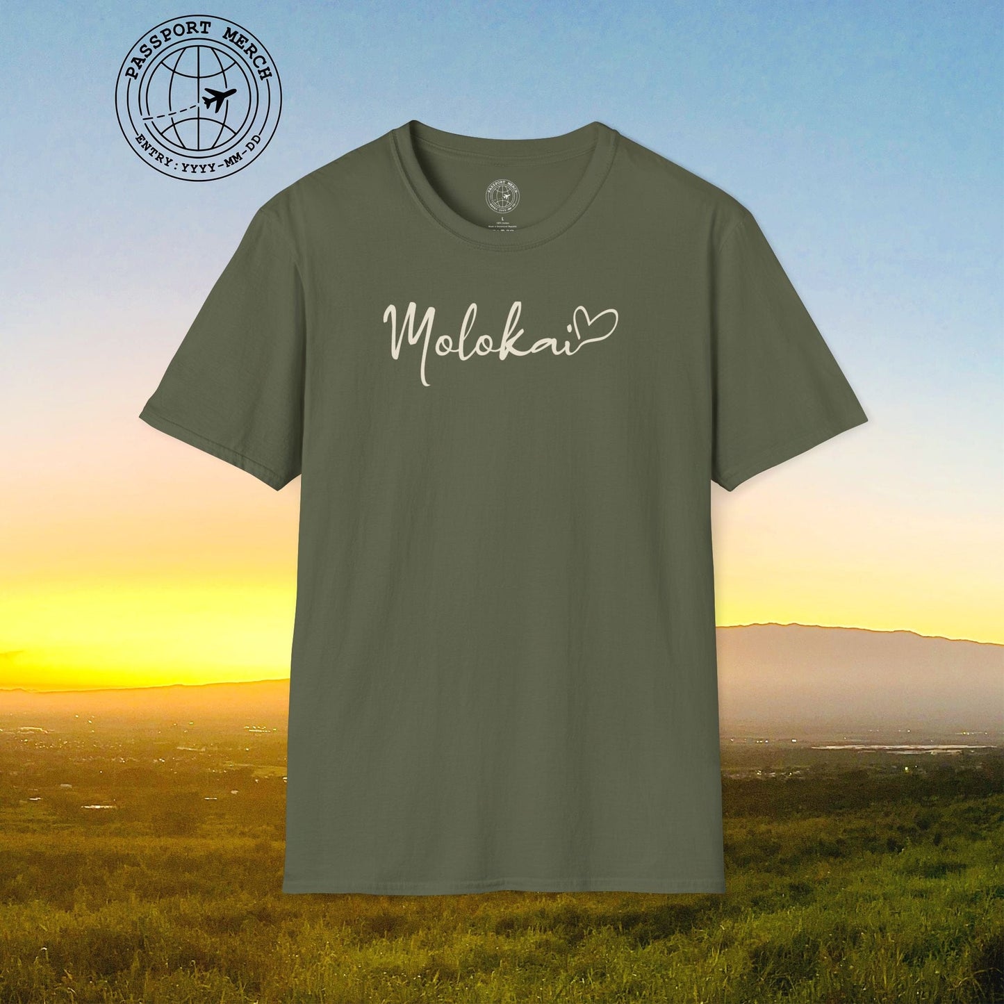Heart Signature (Islands Edition), Molokai, Hawaii T-Shirt